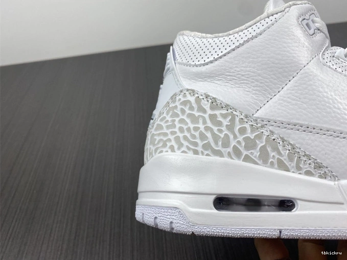 Cheap TBK Retro Air 'Triple 3 Jordan White' PS 429487-111 0717